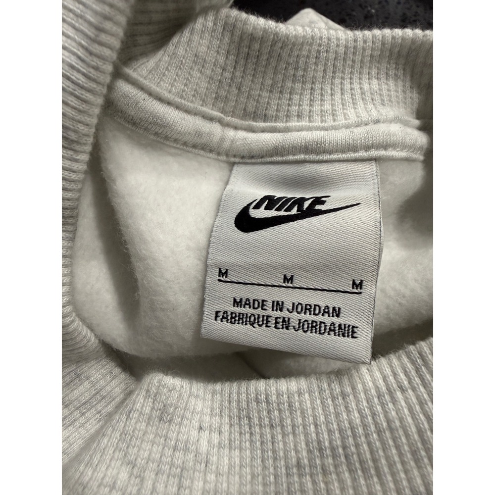 Nike Phoenix Fleece Oversized Cropped Sweatshirt Heather Embroidered Swoosh M - Picture 4 of 9